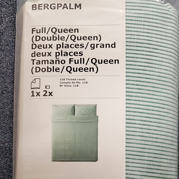 IKEA Bedding Ikea Bergpalm Full Queen Duvet Cover And 2 Pillow Case